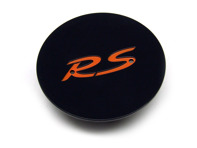 Wheel Cap 'GT3 RS' BLACK with ORANGE Logo for Porsche - 997361303912D8, 997361303918C6