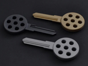 Leerer Schlüssel im 917-Stil. Porsche 924 / 944 / 968 - 94453833100, 477837219