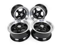 18" KT2 Leichtmetallfelgen im Split-Rim-Look – schwarzes Finish Porsche PCD5/130