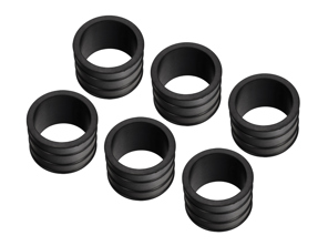 Gummimanschetten für den Lufteinlass, 6er-Set. Porsche 911 SC 1978-83 - 92811015801, 92811015800