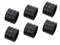 Manguitos de goma para admisión de aire, juego de 6. Porsche 911 SC 1978-83 - 92811015801, 92811015800