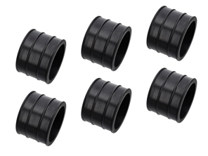 Manchons en caoutchouc pour admission d'air, lot de 6. Porsche 911 SC 1978-83 - 92811015801, 92811015800