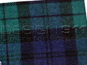 Porsche Classic Stoff SCHOTTENKARO Grün - Blau - P9111352