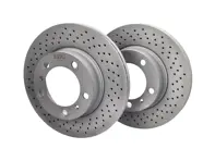 Disques de frein avant percés standard EBC. Porsche Boxster / Cayman D1667D - 98735140101, 98735140201 - D1667D