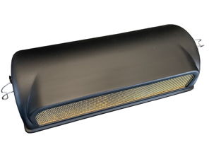 Couvercles de filtre à air en fibre de carbone noir mat (peints) avec maille en laiton. Porsche 911CIS 1973-83 - 91108012302, 93011018400, 91111018300 - CISaircleaner