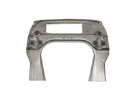 Vorderer Boden-/Aufhängungshalter mit Klimaanlagenausschnitt. Porsche 911 1974-89 - 91150195500, 91150195501, 91150195500GRV, 91150158003 - PP200C, P200C