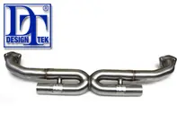 Silencieux d'échappement primaire Bypass X-Pipe DesignTek pour Porsche 997 - 99711118032, 99711115932, 99711116032, 99711115030, 99711115032, 99711118232