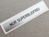 'Nur Superbleifrei' gas filler door sticker. Porsche  964 - 93070120305