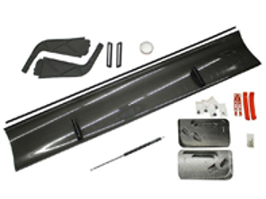 Schwanenhals-Heckspoiler aus Kohlefaser. Porsche 981 Cayman GT4