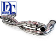Système d'échappement sport pour Porsche 997TT 07>> avec 200 CELL CATS - DesignTek - 99711300980, 997113009BX, 99711301080, 997113010BX, 99711102680
