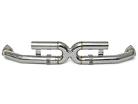 Exhaust center muffler bypass X-pipe. Porsche 997.2 Carrera 2009-2012 - 99711116032, 99711118032