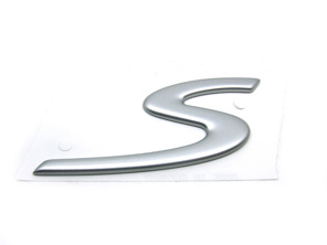 S - Insigne, argent mat. Porsche 997 C2S / C4S - 99755924300, 997.559.243.00