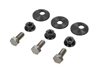 Befestigungssatz für Titan-Auspuffendrohre aus Titan mit Muttern und Schrauben. Porsche 997 GT3, 991 GT3 und GT3 RS - 99711125390, 99711125393, 99908464901, 99711175391, 99711175391