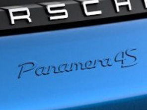 'PANAMERA 4S' Heckplakette, grundiert. Porsche 971 Panamera 2017>> - 971044880G2X, 971044880