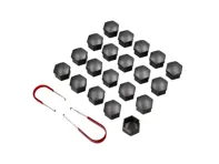 Cubiertas para pernos de rueda, níquel ahumado. Porsche 996/986/987/997/Caimán