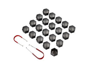 Couvre-boulons de roue en nickel fumé. Porsche 996/986/987/997/Caïman