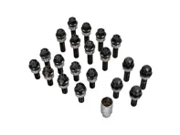 Radschrauben- und Sicherungsbolzen-Satz (Abstandshalter unterschiedlicher Größe). Schwarz beschichtet für moderne Porsches - 99636120302, 99636120301, 99636120300, WHT004676A, WHT006978, WHT010065A