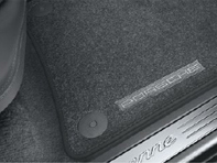 Floor mats with Nubuck edging '4 Zone Aircon'. Porsche 958 Cayenne RHD - Right hand drive - 95804480064, 7P5863011GDK4