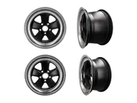 Jantes en alliage Fuchs 18" ENSEMBLE DE 4 en noir 8.0J et 10J pour voiture Porsche - 999362B188052, 999362B181065