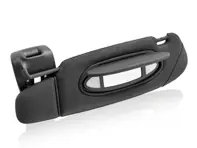 Sonnenblende, Leder, links, in Schwarz. Porsche 996 C2 / C4 - 99673198003A11, 99673198003