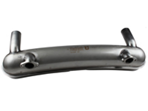 Silenciador de escape / Caja trasera de silenciador de carreras con bridas de entrada atornilladas. Porsche 911 1963-73 - Solo CARRERAS - 92212ASSI, 92.212ASSI, 1620801800 - 1620801800