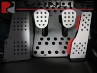 Jeu de pédales Rennline en aluminium 3 pièces perforées. Porsche 924/944/968/996/997/Boxster/Cayman/991/Panamera - P45.21, P4521