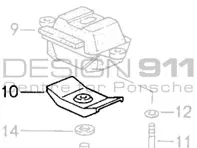 Getriebestütze Lagerbock Stop. Porsche 964 C4 / 993 C4 / 993 C4S / 993 Turbo MANUELL - 96437518301