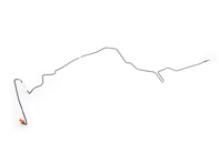 Brake line. Porsche 997.2 - 99735519014