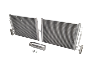 Kit condenseur de radiateur pour climatisation (Air Con). Porsche 996 / Boxster 986 / 996 GT3 - 99757391101, 99657311100