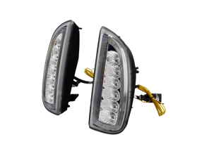 Indicateur de pare-chocs avant DRL (feux de jour) LED. Porsche 957 Cayenne - 95763105500, 95563118102, 95563118202