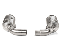 Akrapovic link pipe set w cat (SS) for Porsche 992 Carrera / S  /4 / 4S / Cabriolet 2019 - 2020 - 992254400G, 992254400J, 992254400GX, 992254400JX, 992254400LX, 992254400L, 992254450G, 992254450L, 992254450GX, 992254450LX, 992254450J, 992254450JX