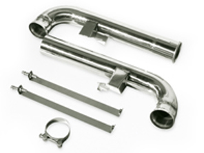 Exhaust Muffler / Silencer Rear box. Porsche 964  DesignTek - 3606006404, 92.200S, 1620700800, 96411104504, 96411104502