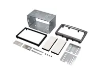 Placca frontale doppio Din (antracite). Porsche 911 (997) / 987 Boxster / 987C Cayman - CT23PO03