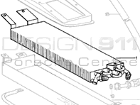 Radiator air conditioning (Air Con), FRONT. Porsche 911 78-83 - 91157305602 - AC480000S