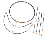 Brake line kit. Porsche 356 / 356 A - 64442305, 64442306, 64442313, 64442314, 69535260201, PCG42305 - EQ698008, 1661500910