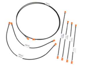 Brake line kit. Porsche 356 / 356 A - 64442305, 64442306, 64442313, 64442314, 69535260201, PCG42305 - EQ698008, 1661500910
