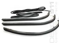 Juego de molduras y caucho para parachoques delantero y trasero. Porsche 911 1965 en adelante - 90150504650, 90150504651