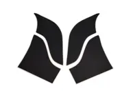 Steinschlagschutzfolie 4er-Set, SCHWARZ. Porsche 964 Lackschutzfolie - PCG55932515