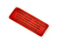 Air cleaner decal. Porsche 356B / 356C / 912 - 64470100200 - 1601503800