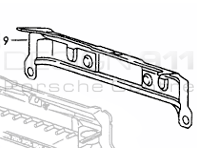 Rear Panel (chassis). Porsche 993 1994-98 - 99350109100GRV