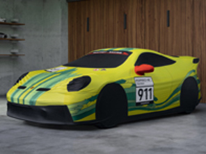 Indoor car cover 'Grello' design for Porsche 992 GT3 - 99204401230