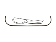 Paraurti anteriore modanatura cromata con gomma antiurto. Porsche 911 - 90150504132, 90150504100, 90150504102, 90150504130 - 1684300306, 9305