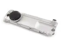 Lucht / olie-afscheider, zilver. Porsche 957 Cayenne S / GTS >>2008 - 94810723602, 94810723501