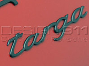 'TARGA' SCHWARZES Heckdeckel-Emblem. Porsche 991 Targa - 99155930901