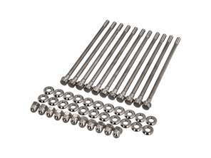 Carter moteur à travers le jeu de boulons, en titane. Porsche 911 / 964 / 993 - 90110117300, 90110116103, 99907000403, 93010117306, 93010117201, 95910117200, 95910117302