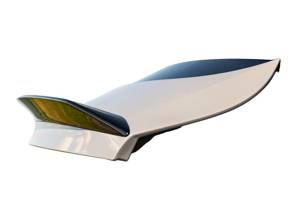 Roof tailgate spoiler Gloss Black. Porsche 9YA Cayenne turbo GT Coupe - 9Y3827918G041