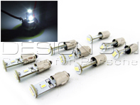 Dash Board LED Bulb Set of 9 BA7S Bright White - 90063110298