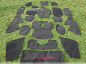 Interior floor carpet set. Porsche 911 RS VERSION 1974-89