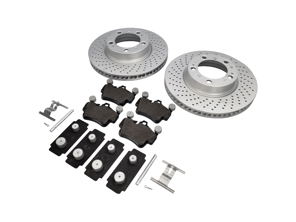 Pack Plaquettes de frein et Disques de frein AVANT Porsche 997 C4 Textar - 99635140501, 99635140601, 99761267701, 99635108802, 95535296000, 99735193907