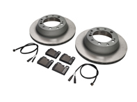 Rear Brake pads and brake disc package Porsche 928 1978-85 Sebro - 94435204102, 94435204105, 92835295102, 94435295102, 92861231301, 92861231305